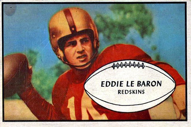 Eddie LeBaron 1953 trading card