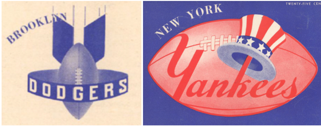 Brooklyn Football Dodgers AAFC, Vintage Football Apparel