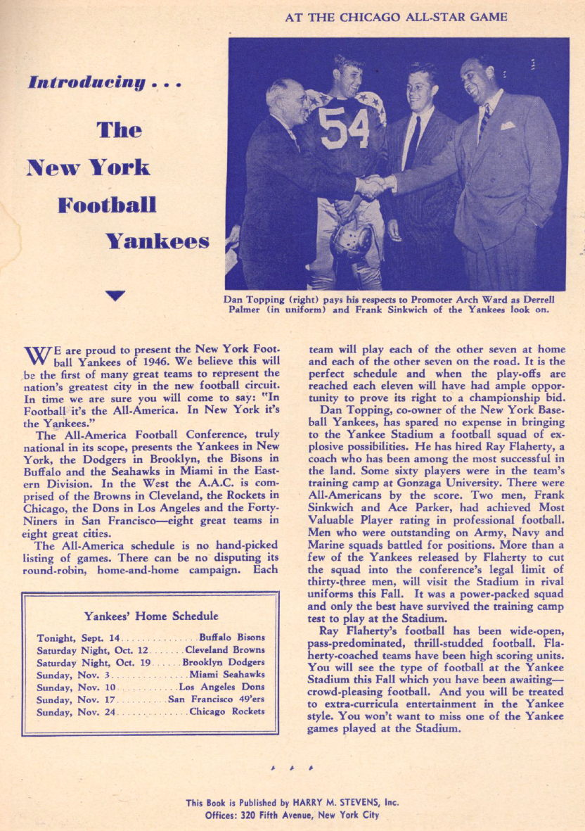 New York Yankees AAFC Jersey