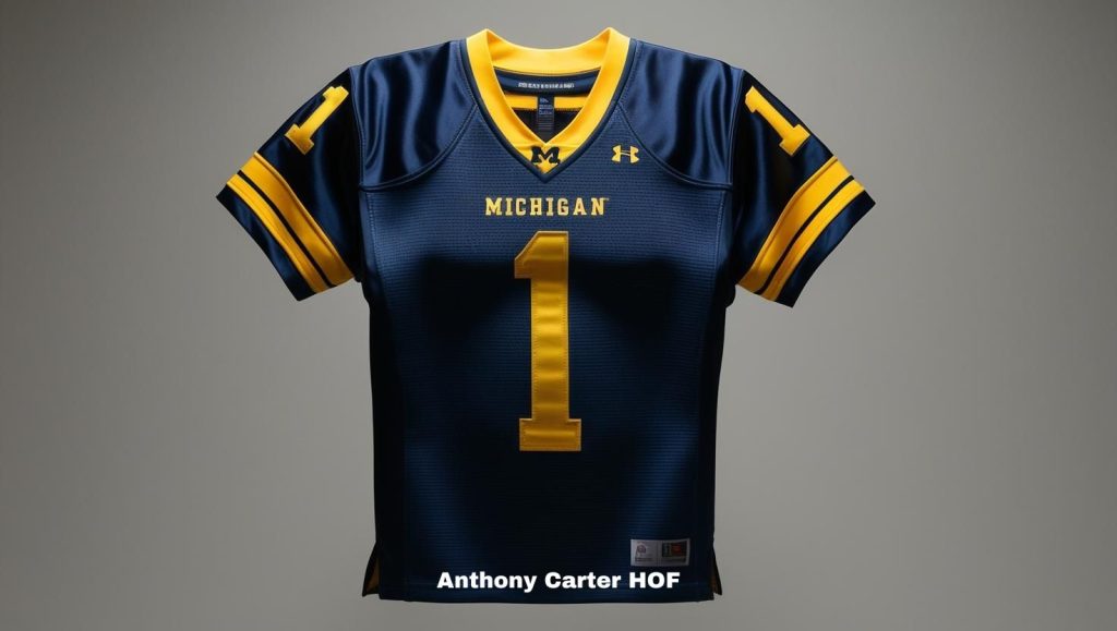 Ai image of a Michigan blue and maise jersey number 1