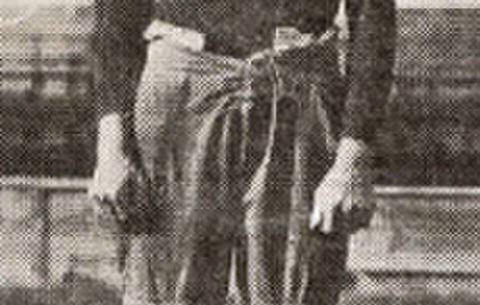 Manipulated detail of a 1926 program picturing my father and Huston Stockton from Mike Moran's personal collection