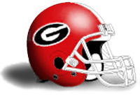 Color graphic of Georgia Bulldogs helmet.