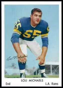 Lou Michaels with the Rams in 1959, uploaded to Wikimedia Commons by a contributor.