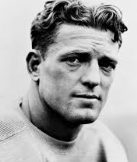 Vintage b/w head shot publicity image of Photograph of Dutch Clark.