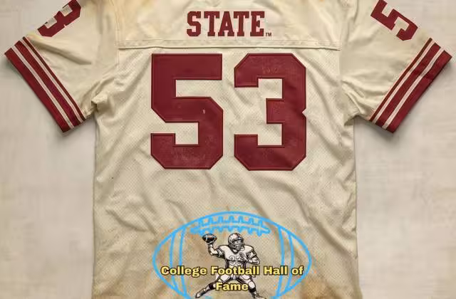 Canva AI-created image representative of what the player, Miss. State number 53.