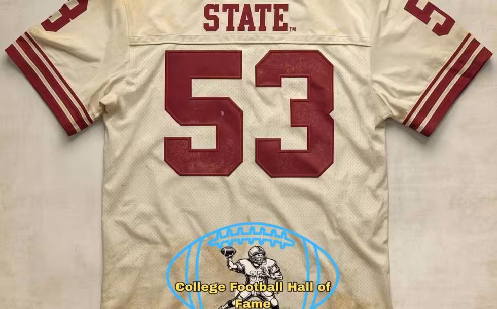 Canva AI-created image representative of what the player, Miss. State number 53.