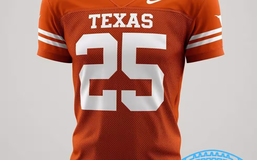 Canva AI-created image representative of what the player, Texas number 25.