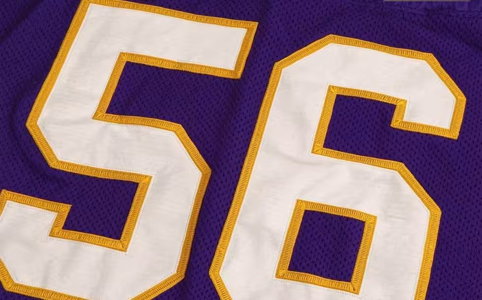 Canva AI-created image representative of what the player, the legendary Vikings number 56 Chris Doleman.