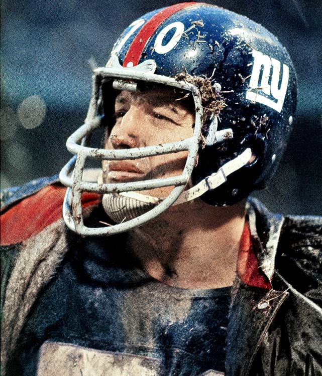 Full color game day close up of Sam Huff (New York Giants) November 18, 1962 courtesy of Larry Schmitt.