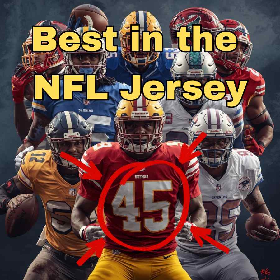 Football players wearing jersey 45