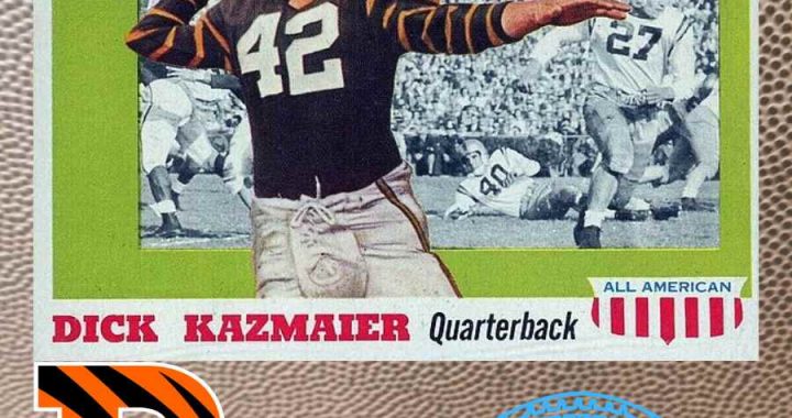 Topps football card of Dick K