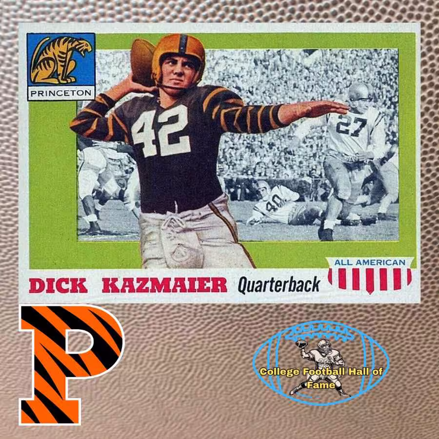 Topps football card of Dick K