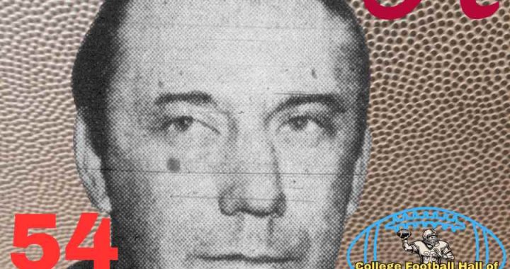 Cropped head shot of Dixie Howell 1949