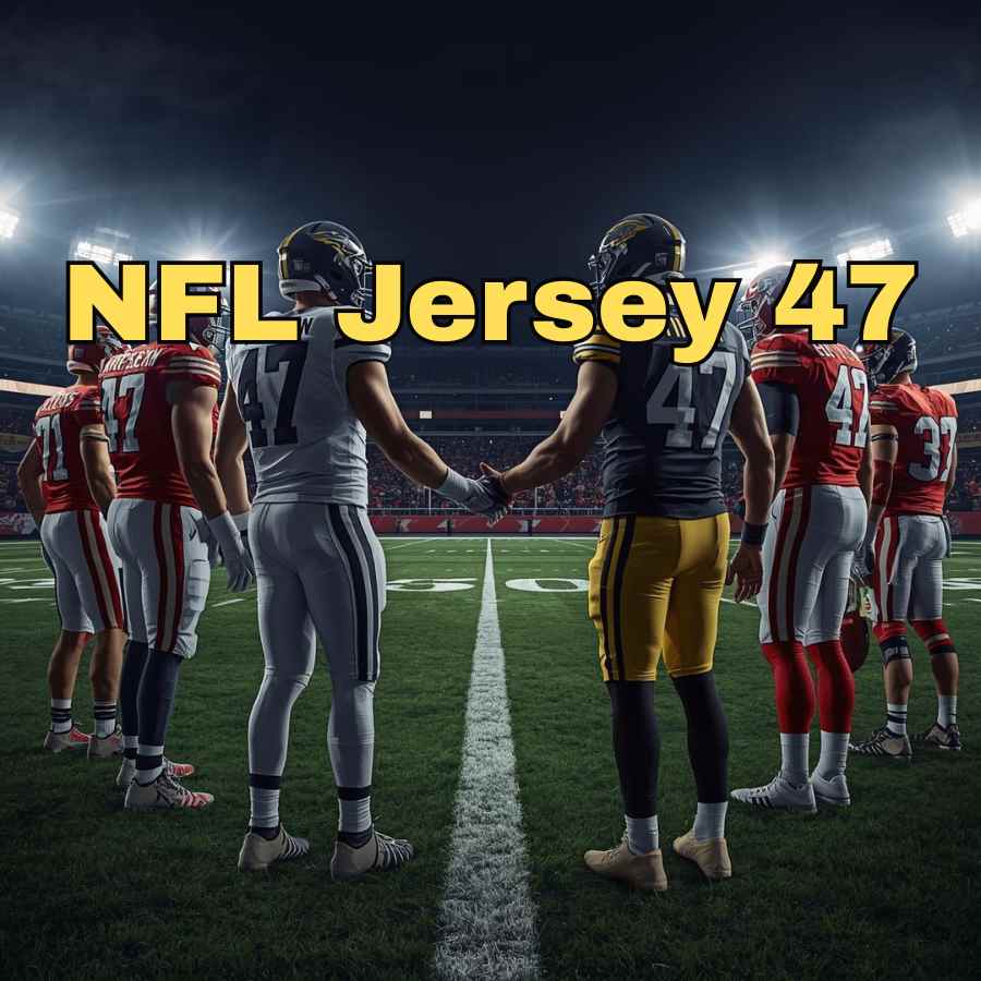 Players wearing jersey 47 shaking hands