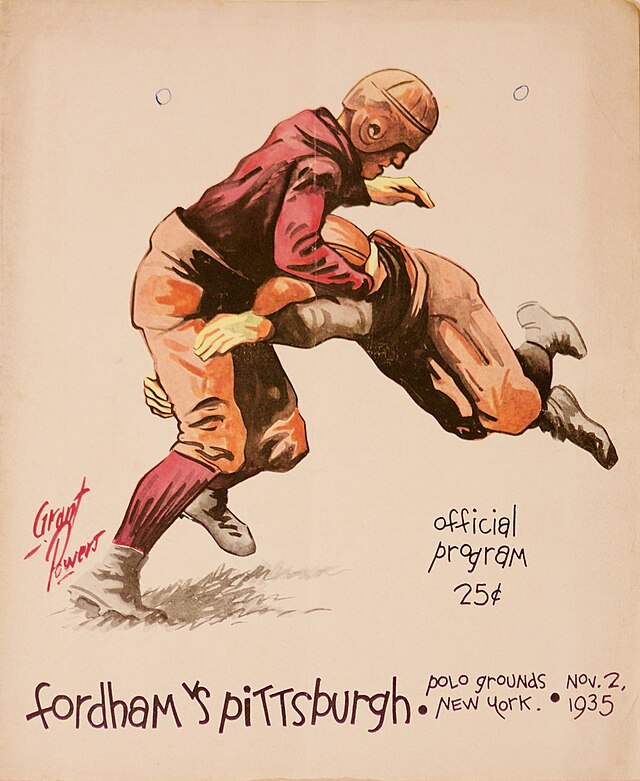 1935 Fordham at Pitt Game Program cover
