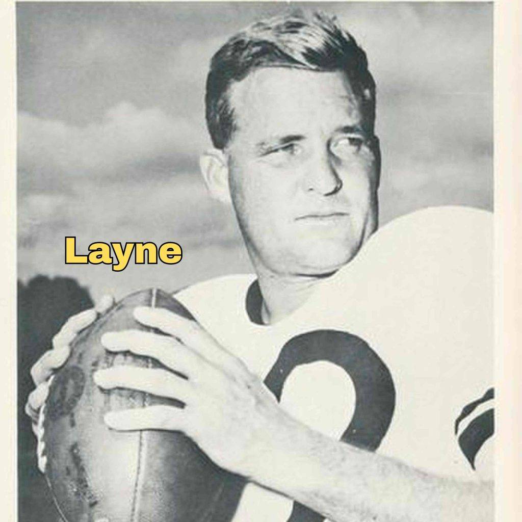 Bobby Layne's 1961 Pittsburgh Steelers trading card (cropped)