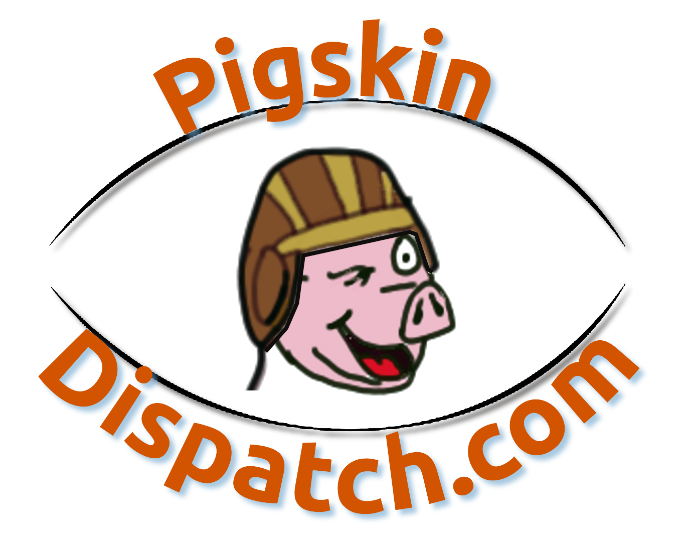 Pigskin Dispatch winking pig logo
