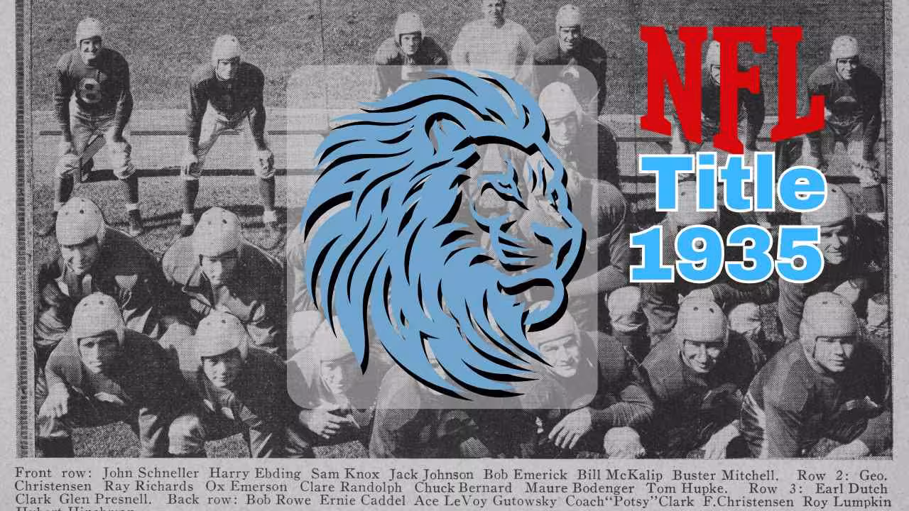 From Spartans to Lions: How Dutch Clark and the Ground Game Won Detroit’s Forgotten 1935 NFL Championship