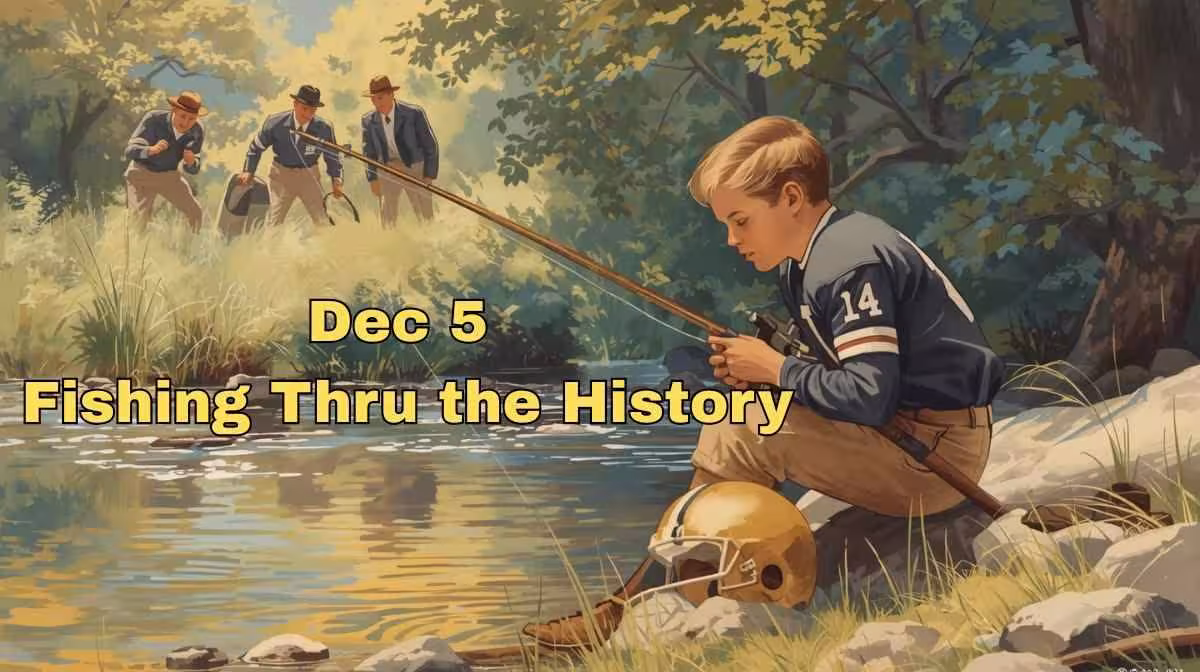 young football player fishing AI generated watercolor