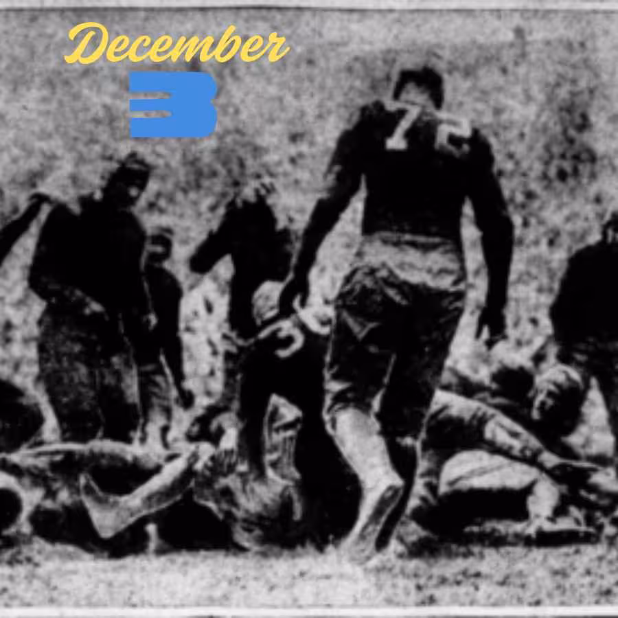 Football History of December 3