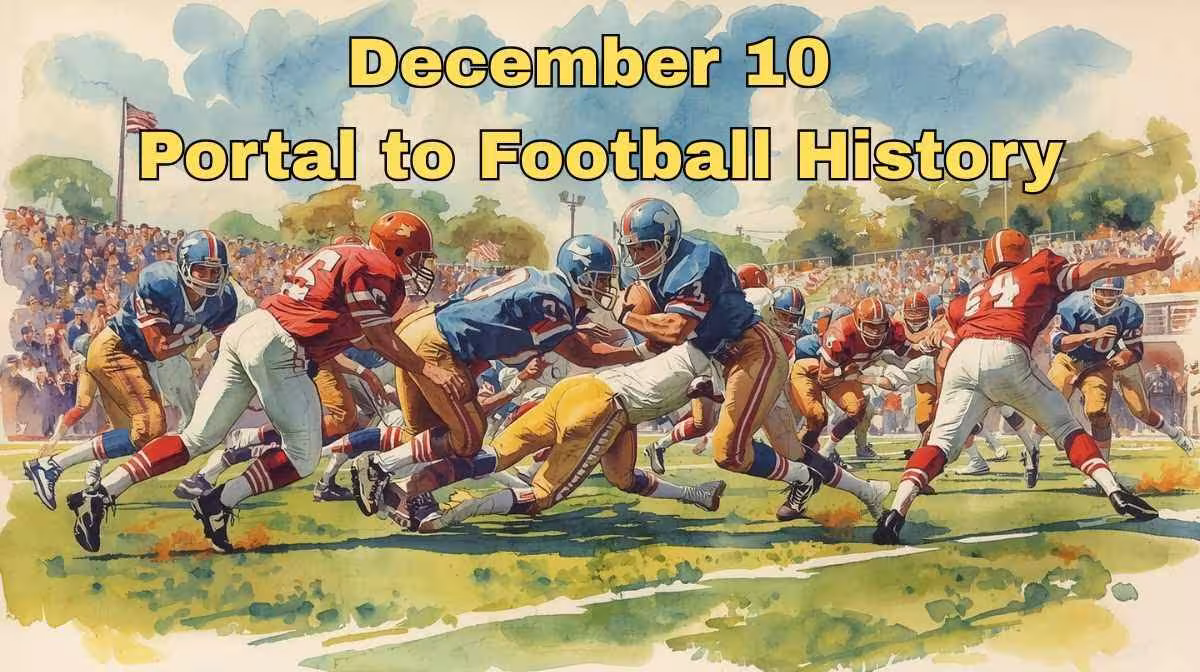 AI created image of American football action from the 1960s