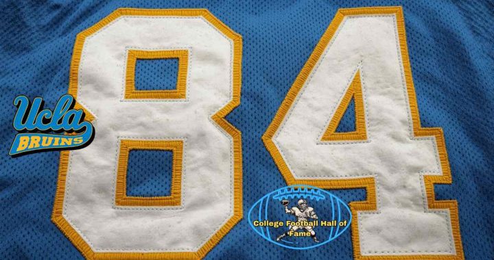 AI generartd and editted 1970s era UCLA football jersey number 84
