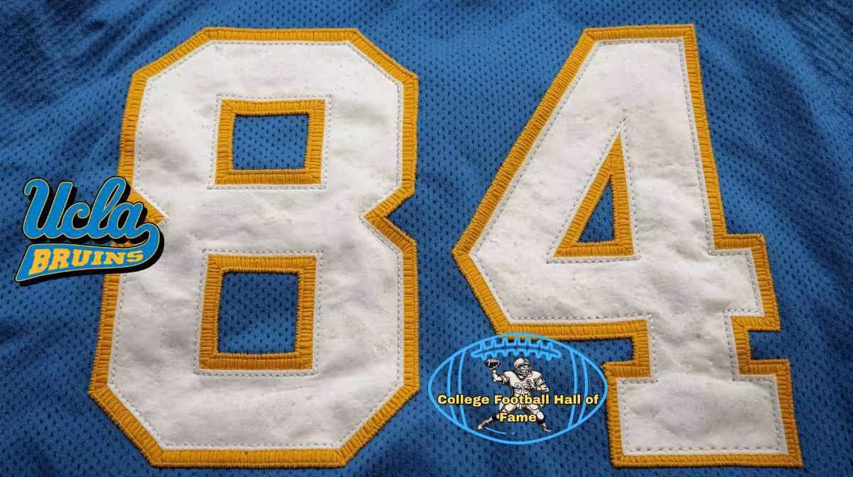 AI generartd and editted 1970s era UCLA football jersey number 84