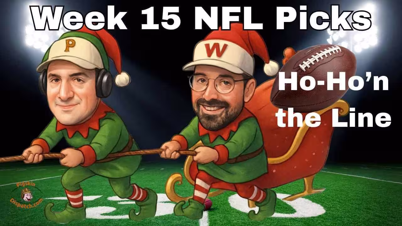 AIgenerated image of Darin Hayes and Ed Kleese as Santa's Elves pulling a sleigh