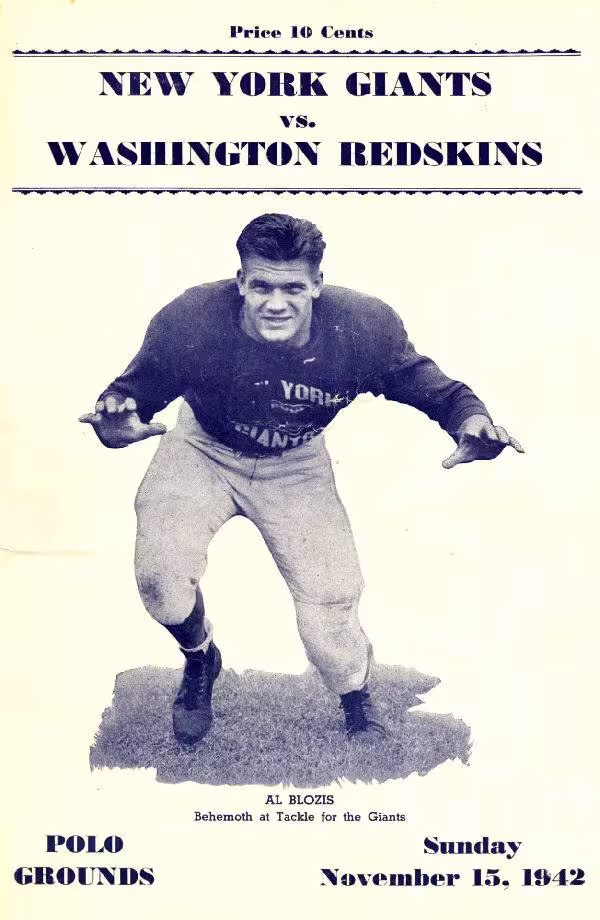 Al Blozis: The 6’6″ Giant Who Became a New York Giants All-Pro