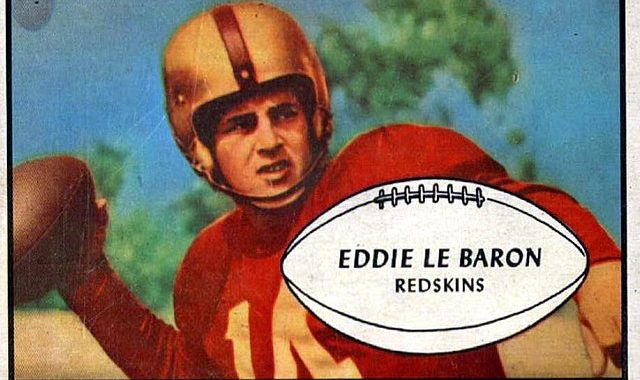 Eddie LeBaron 1953 trading card