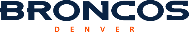 Color image of the Denver Broncos word mark