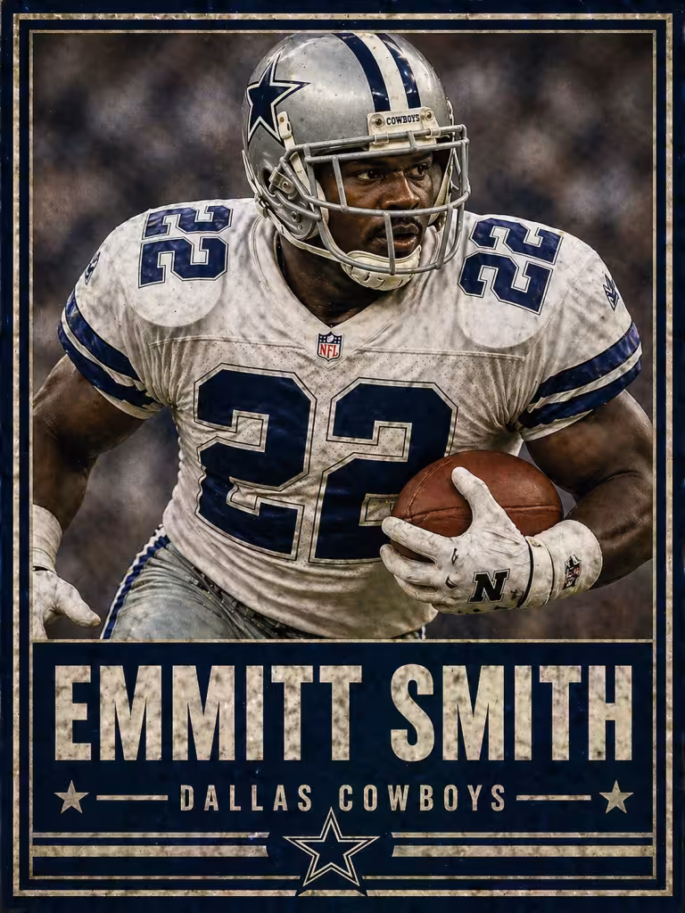Emmitt Smith Running back Dallas Cowboys 1990 2002
