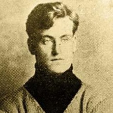 Vintage black an and white portrait of LSU's football great Doc Fenton