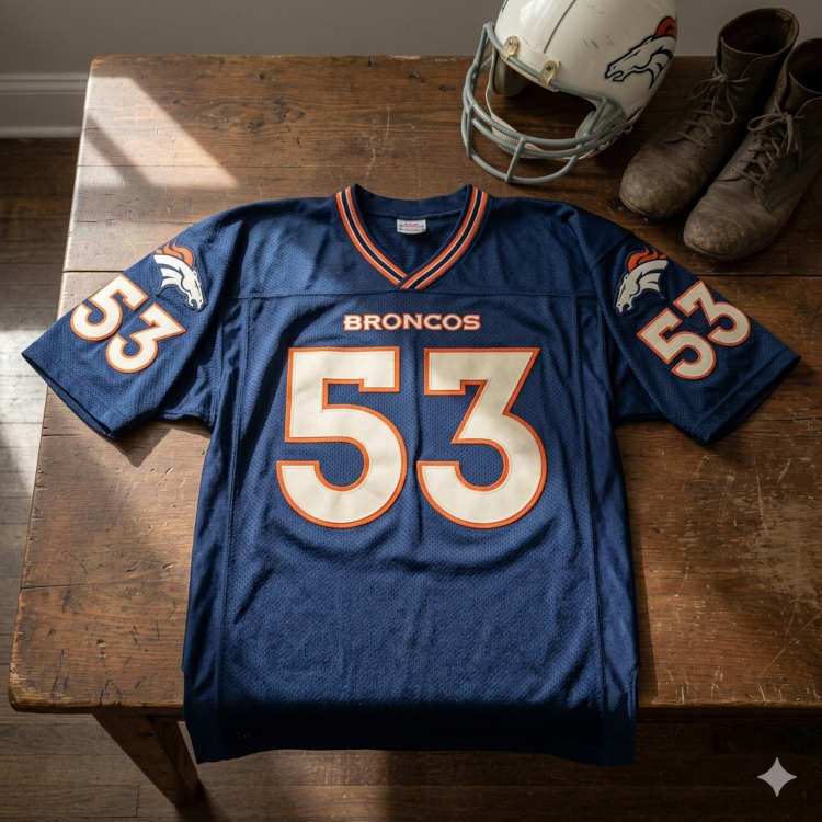 This navy blue kit, introduced in 1997, marked a radical departure from the "Orange Crush" era. It’s a perfect data point for your research into team branding shifts during the late 20th century.