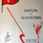 Vintage 1950s era football game program cover of a Pennsylvania High school game