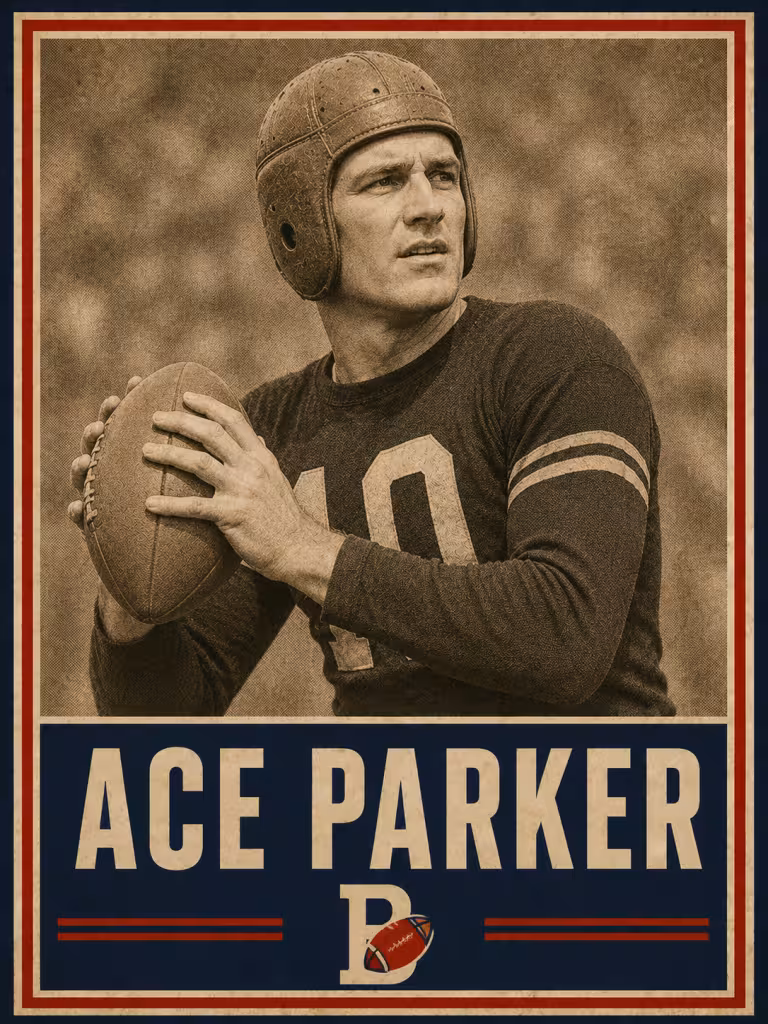 Ace Parker Quarterback Brooklyn Dodgers 1937 1941