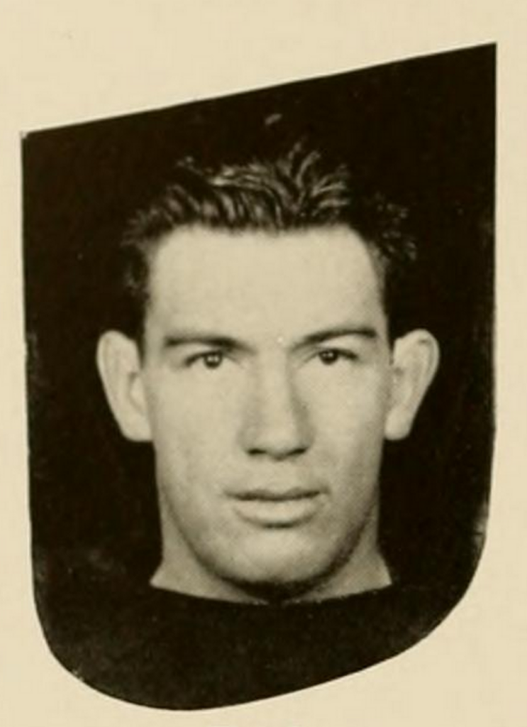 Vintage black and white, publicity head shot photo of Clarence (Ace) Parker c. 1936