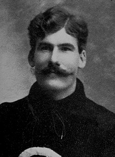 Vintage 19th century publicity head shot photo of Andy Wyant.
