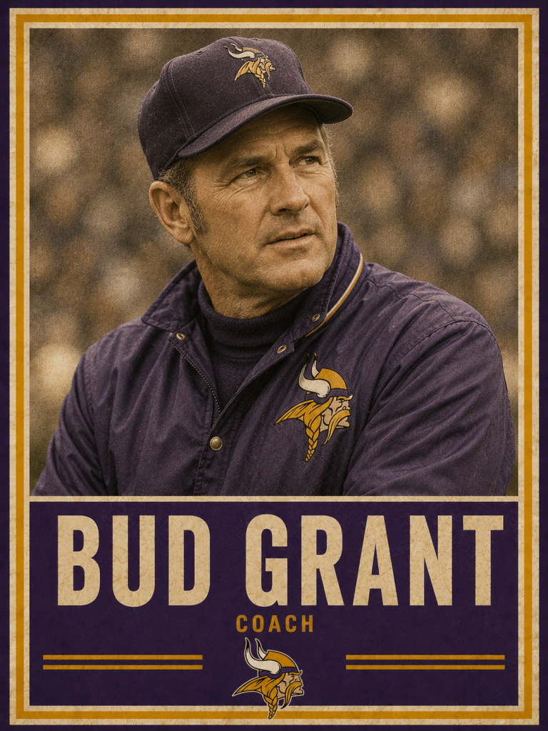 Bud Grant Coach Minnesota Vikings 1967 1985