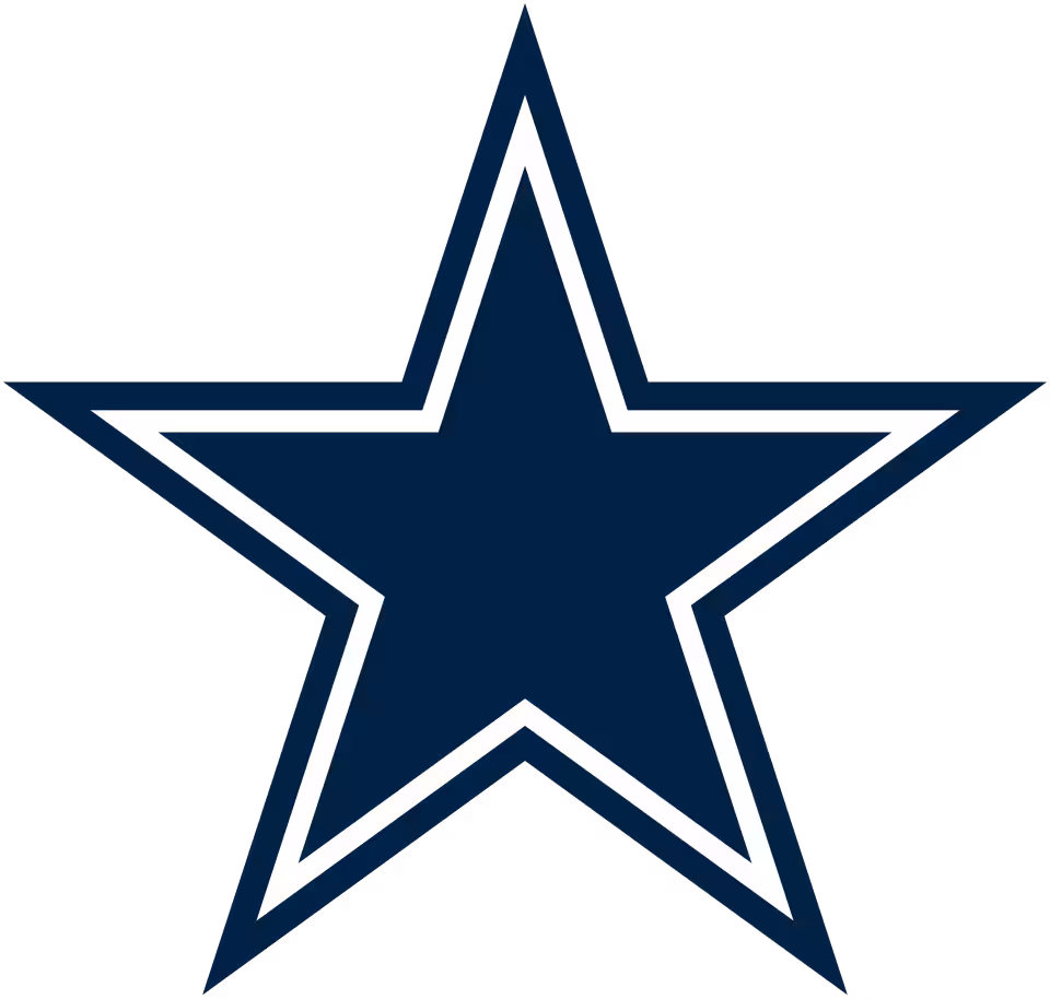 Dark blue Dallas Cowboys star logo.
