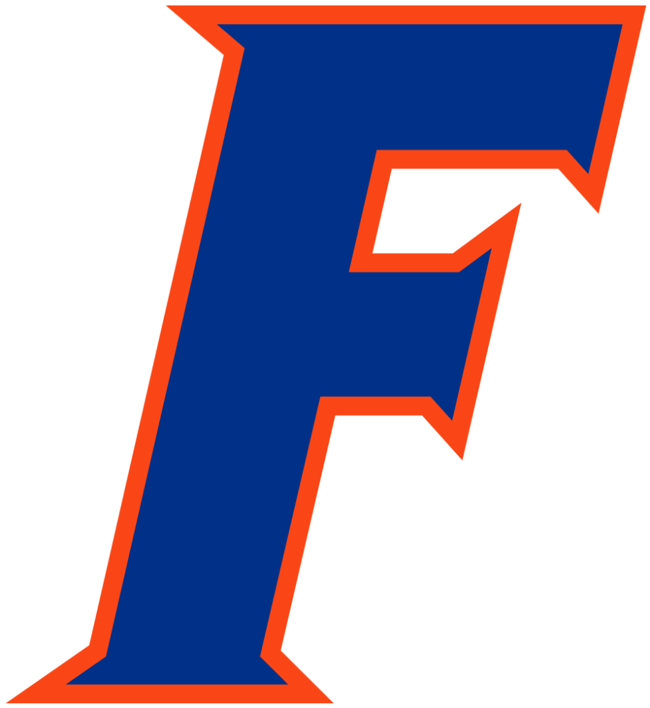 Colorful italic letter F representing Florida Gators alternate logo