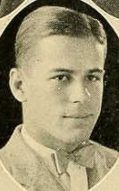 Vintage black and white yearbook photo pf Photograph of Lester Lautenschlaeger Unknown author - The Jambalaya 1925 (Tulane Univ. yearbook), p. 286