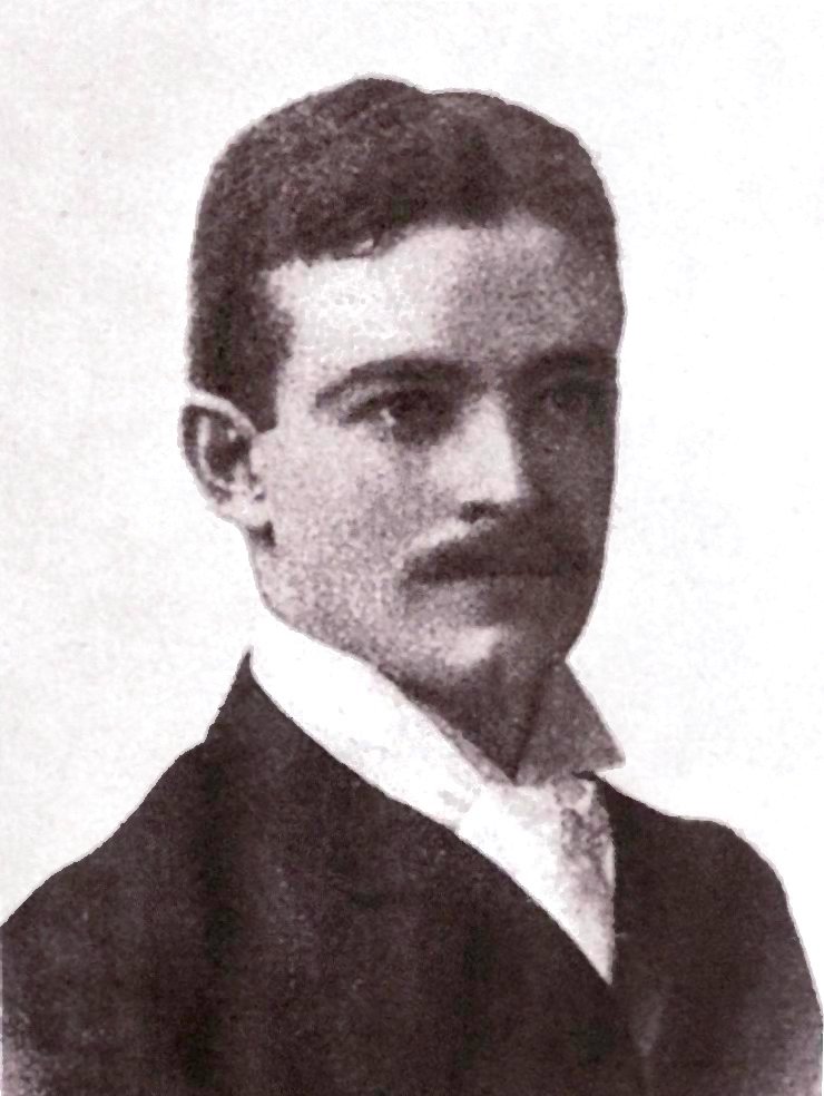 Vintage black and white publicity photo 0f Portrait of Knowlton "Snake" Ames unknown - Published in the book "American Football, by Walter Camp, 1894.