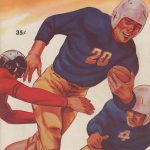 Full color water color program cover of the UCLA vs Oregon State football program