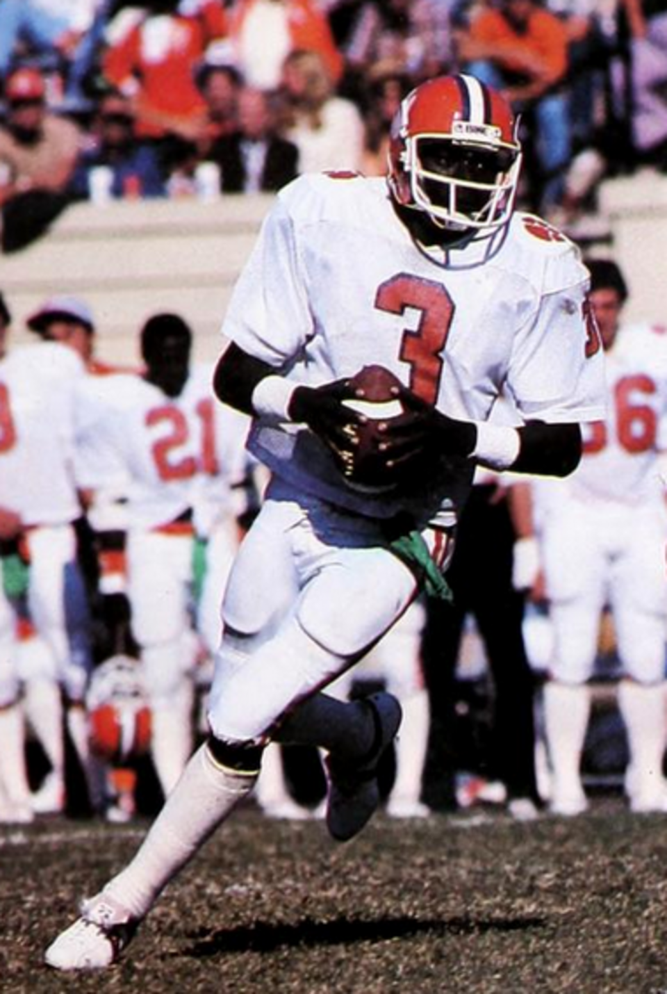 Color image of Georgia back, Football player Homer Jordan, 1982 courtesy the Taps yearbook staff.