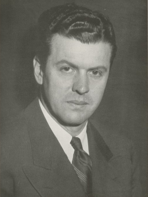Vintage black and white yearbook photo of Pitt Panthers football coach Wesley Fesler.