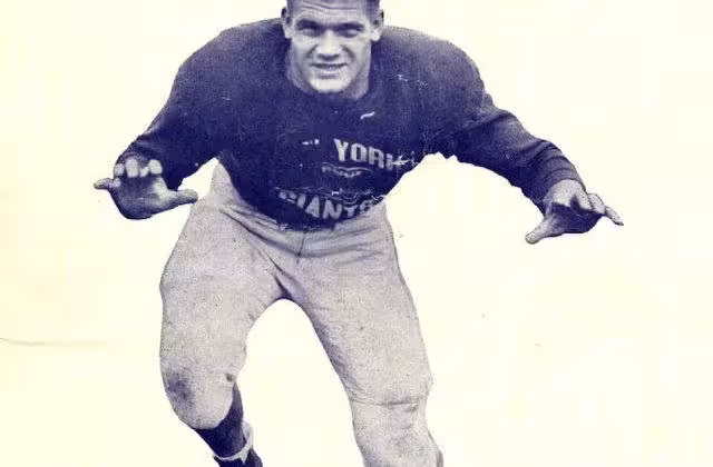 Vintage program cover Al Blozis - New York Giants, from the private collection of our friend Michael Moran.