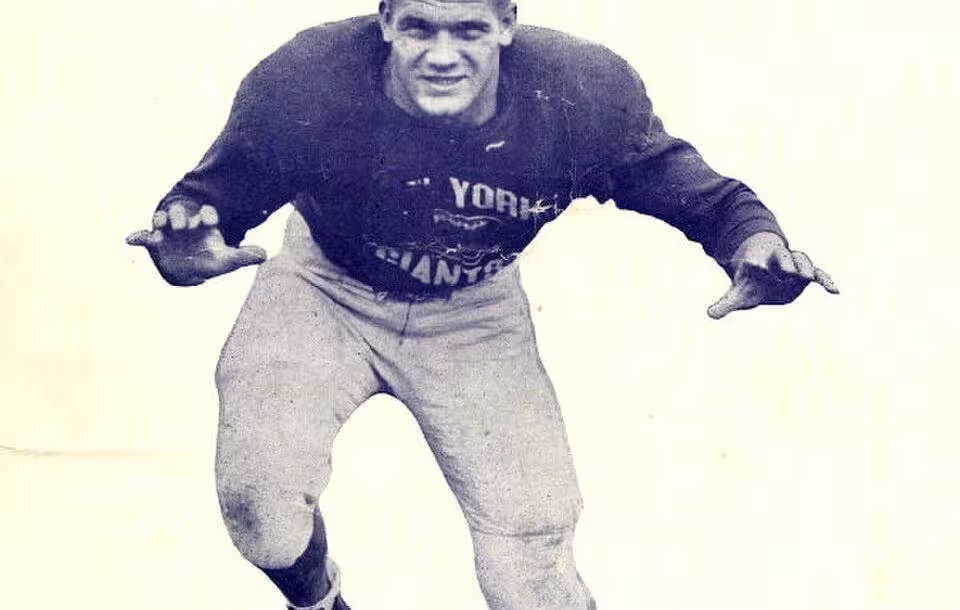 Vintage program cover Al Blozis - New York Giants, from the private collection of our friend Michael Moran.