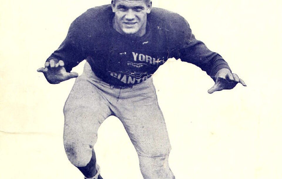 Vintage program cover Al Blozis - New York Giants, from the private collection of our friend Michael Moran.