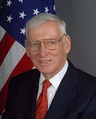 full color publicity head shot photo of US Govt. issued Ambassador Dan Rooney Official portrait, 2009